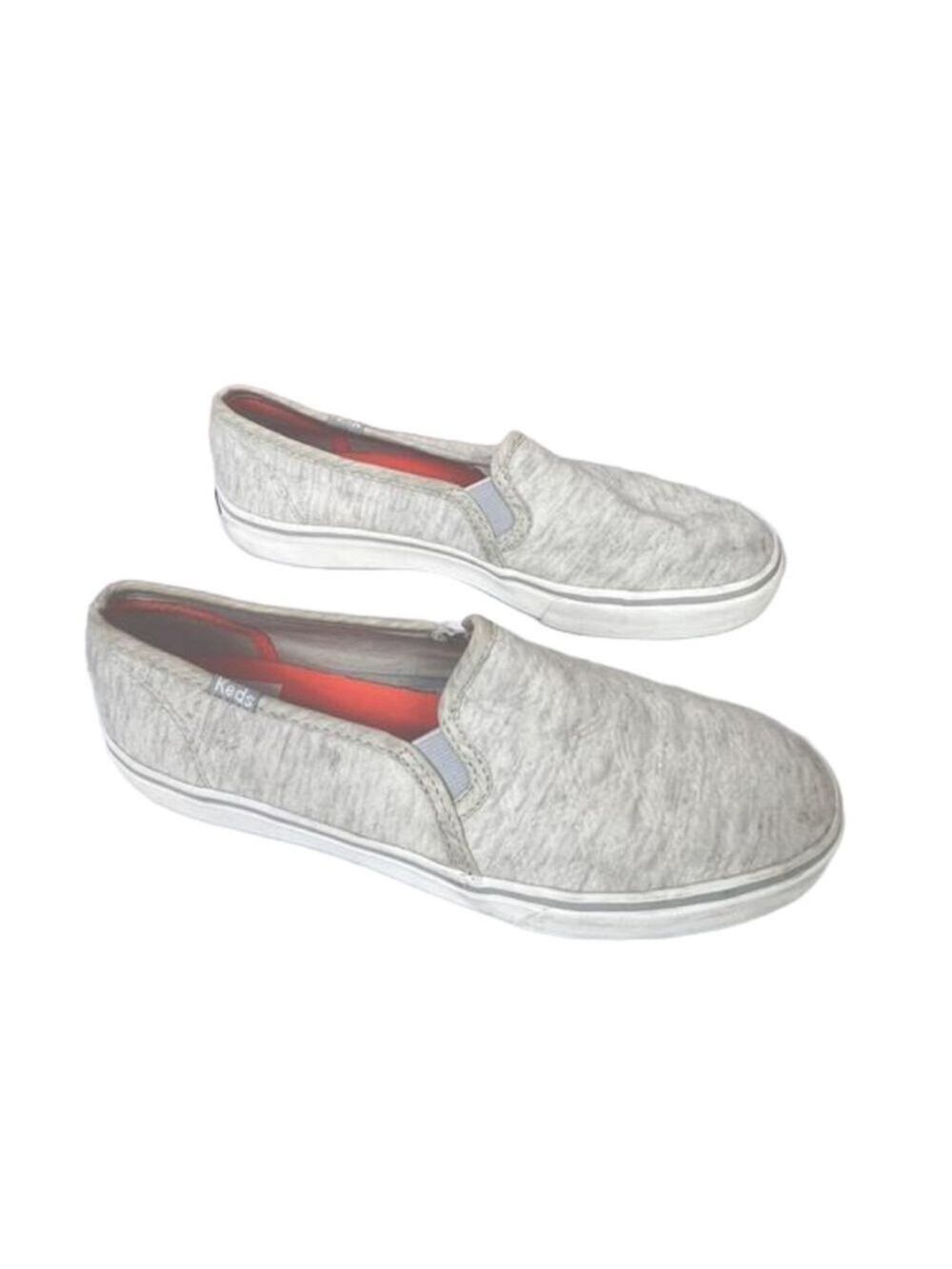 Keds Size 7.5 Double Decker Women's Gray Slip On Sneakers